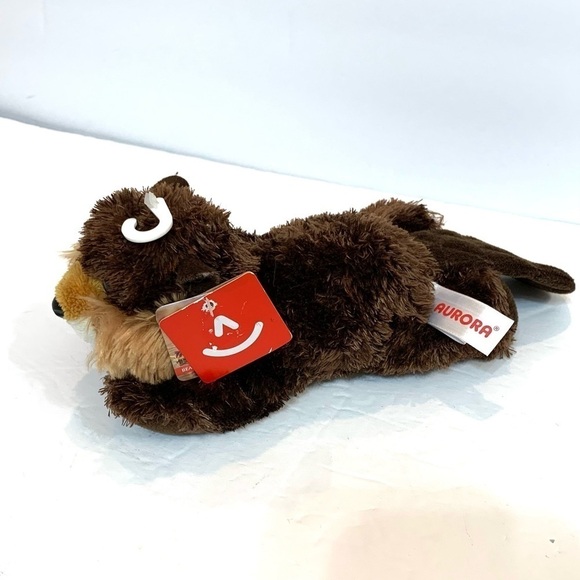 Aurora 8" BEAVER Plush Stuffed Animal Toy - Picture 2 of 4